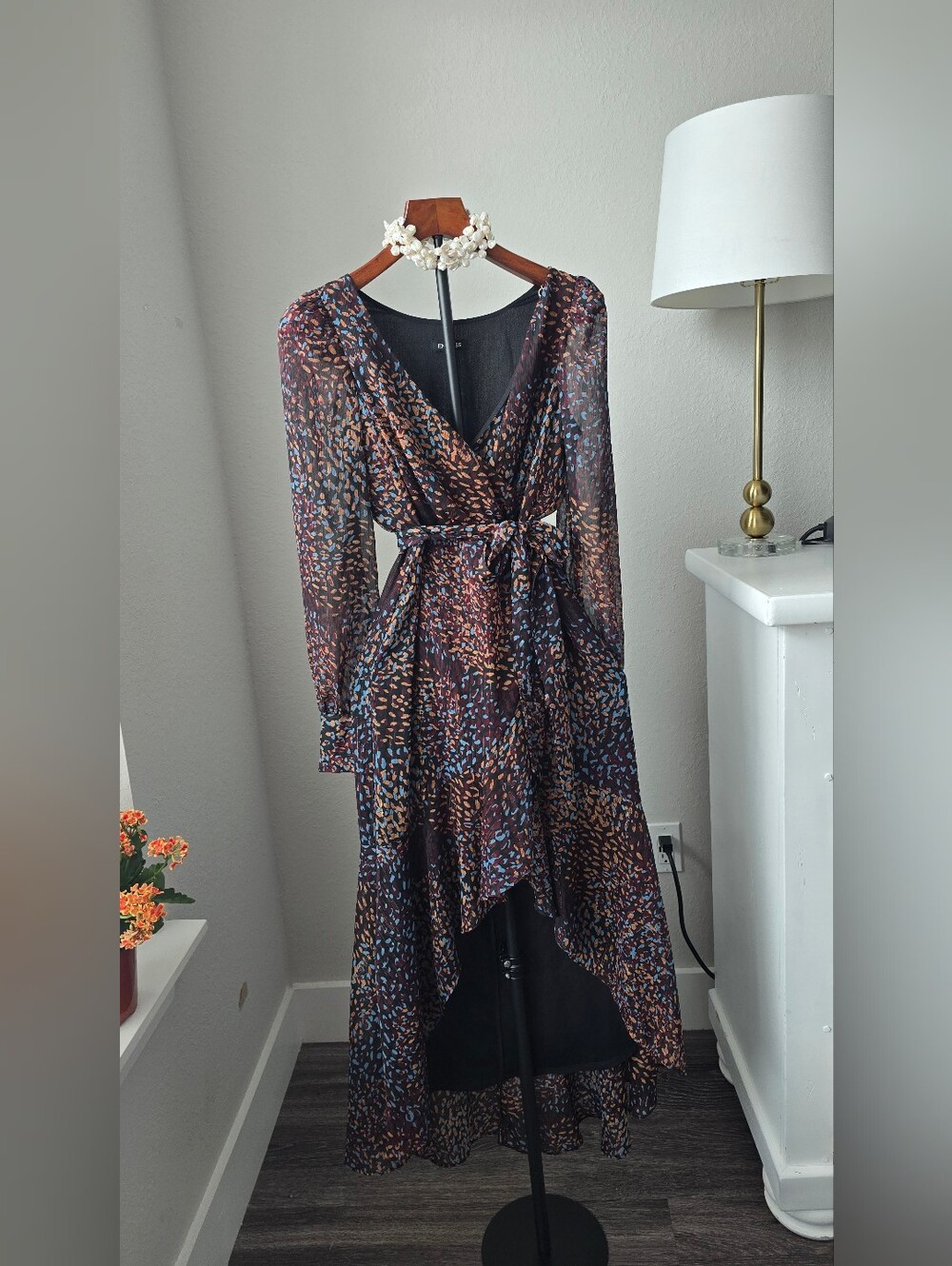 Express Abstract Print Maxi Dress Size XS Like New